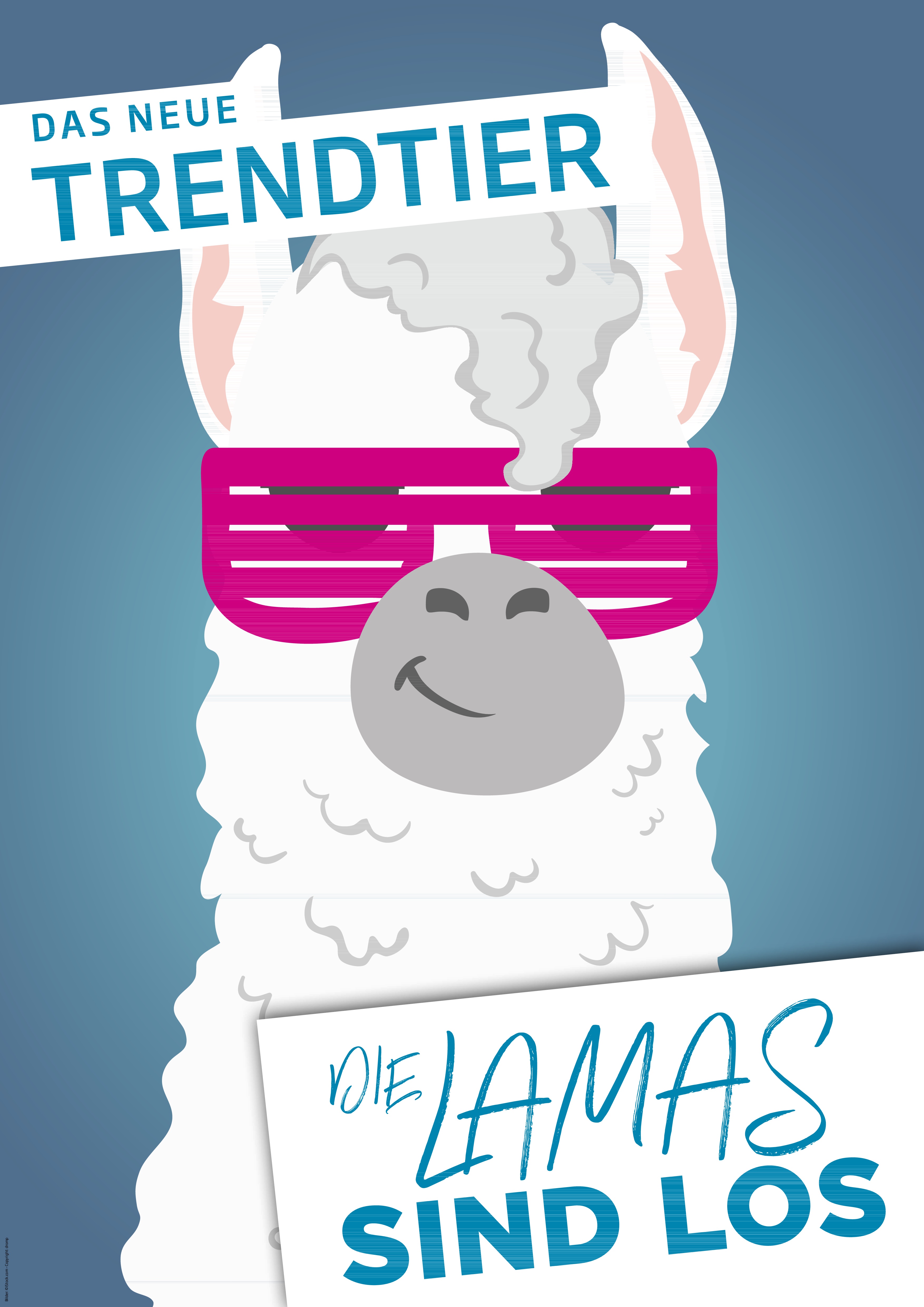 <b>Themenplakat August 2018</b><br />“Die Lamas sind los“